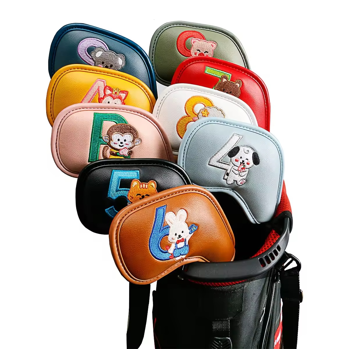 9Pcs 귀여운 만화 동물 골프 아이언 헤드 커버, P - Golf Clubs 리뷰 및 가격