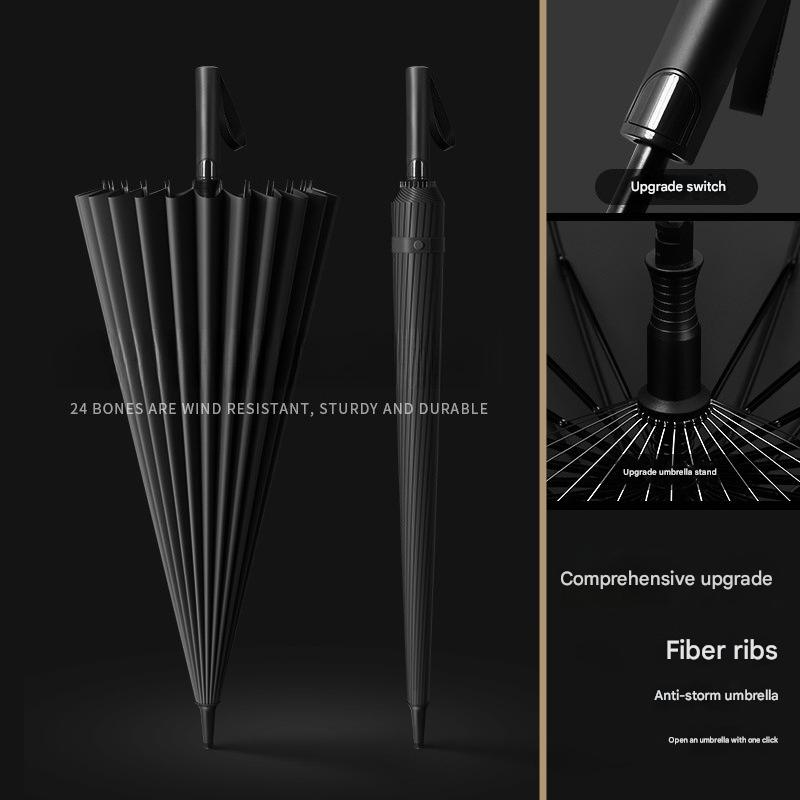 24본 긴 손잡이 우산 확대형 두꺼워진 강화된 폭풍 저 - Golf Umbrella 리뷰 및 가격