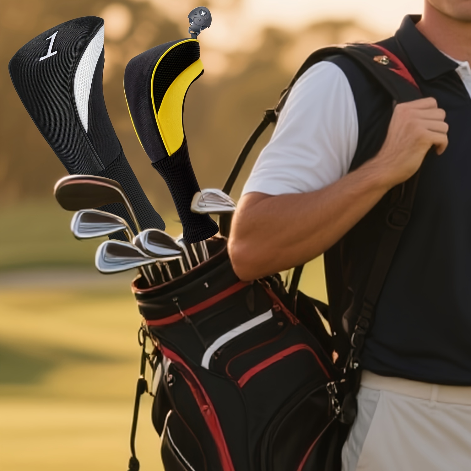 5개입 골프 클럽 헤드 커버, 부드러운 안감 보호, 통 - Golf Clubs 리뷰 및 가격